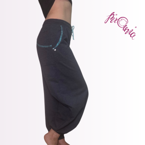 Baggy spodnie dresowe ciemny melanż